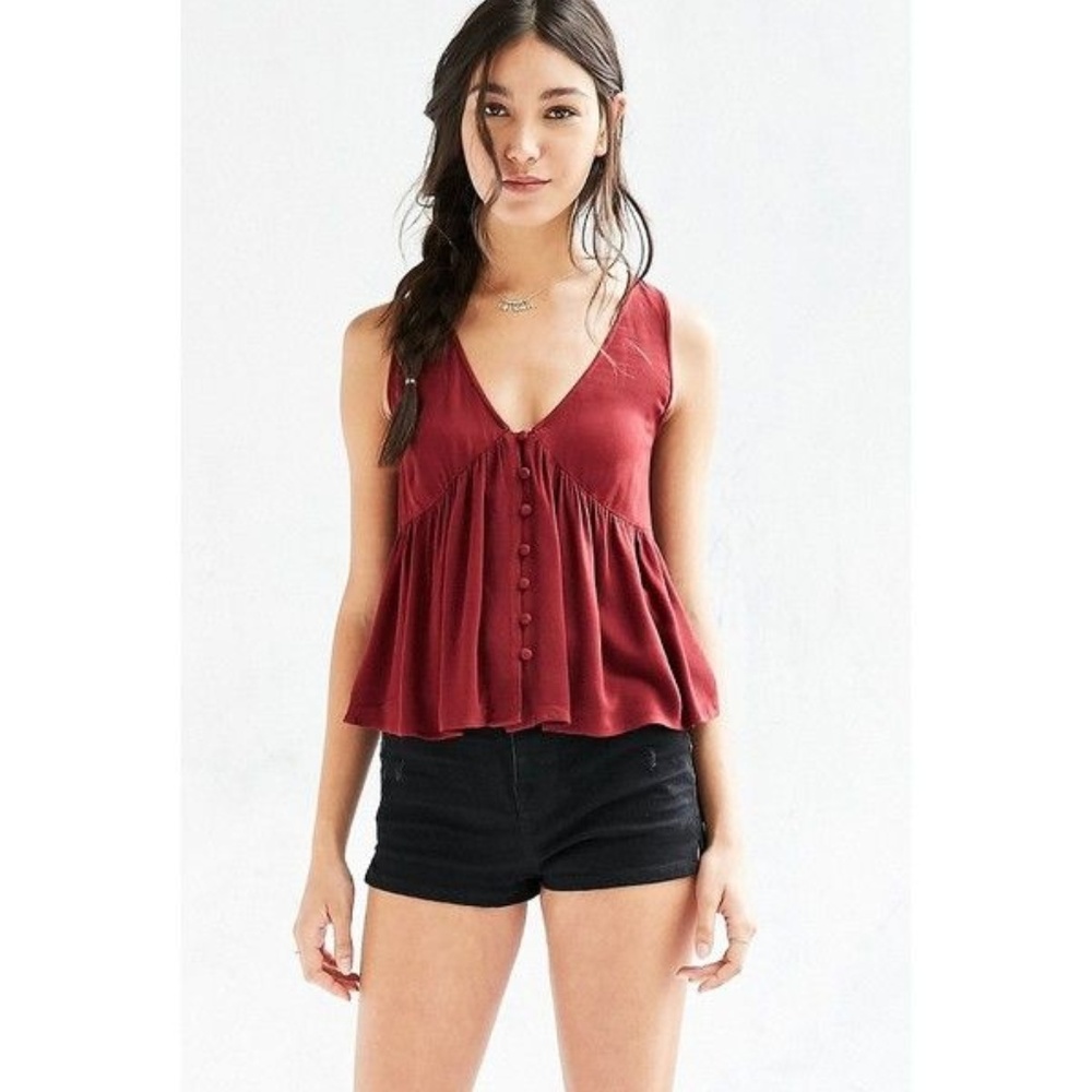 SILENCE + NOISE Florence Babydoll Top